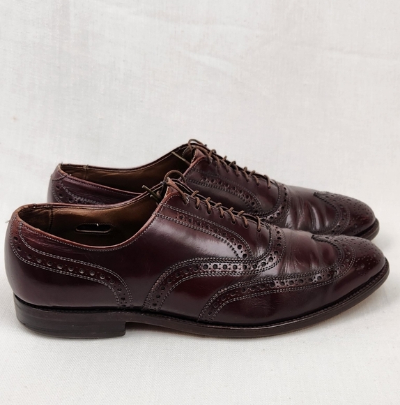 Allen Edmonds McAllister Cognac Leather Oxford Dress Shoes - Picture 3 of 12